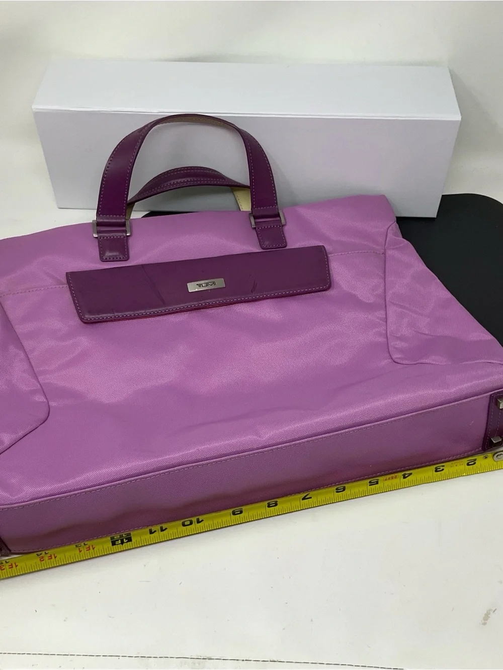 Tumi ballistic nylon Lavender and purple briefcase/satchel